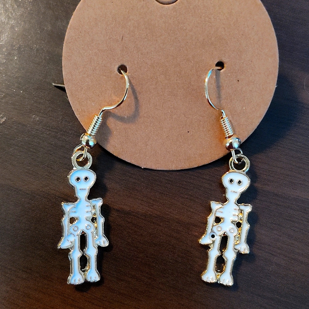 Skeleton Earrings (Nickel Free)NWOT